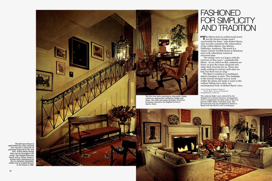 FASHIONED FOR SIMPLICITY AND TRADITION