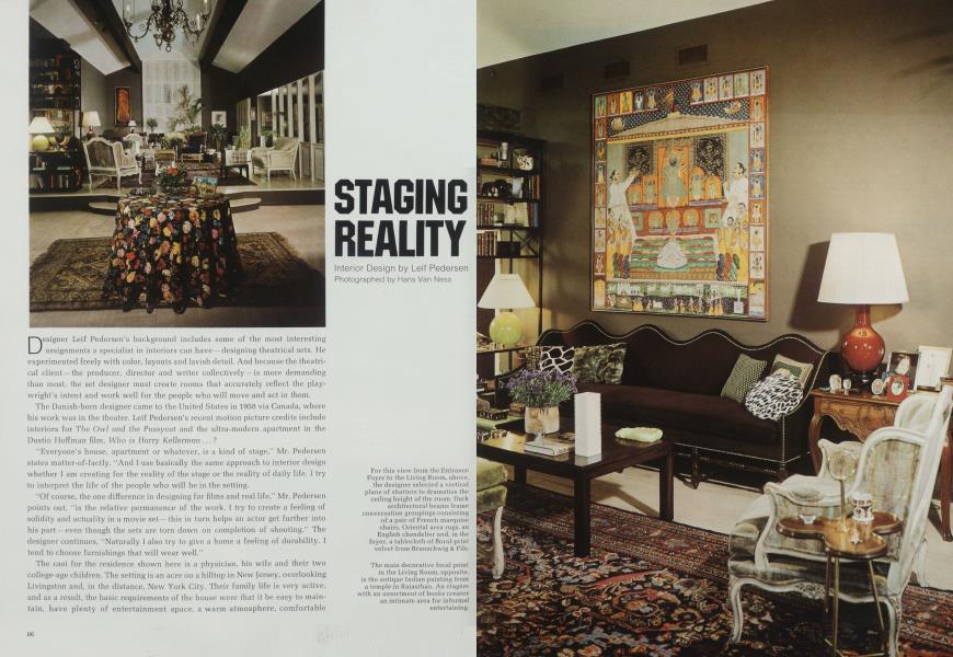 STAGING REALITY | Architectural Digest | JANUARY 1973