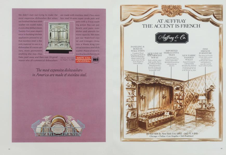 WASTE KING UNIVERSAL® Architectural Digest JANUARY 1973