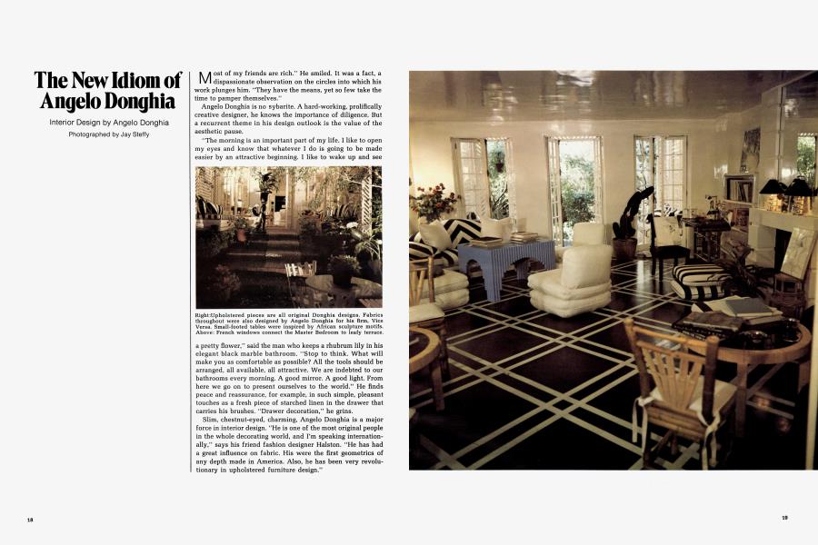 The New Idiom of Angelo Donghia | Architectural Digest | November