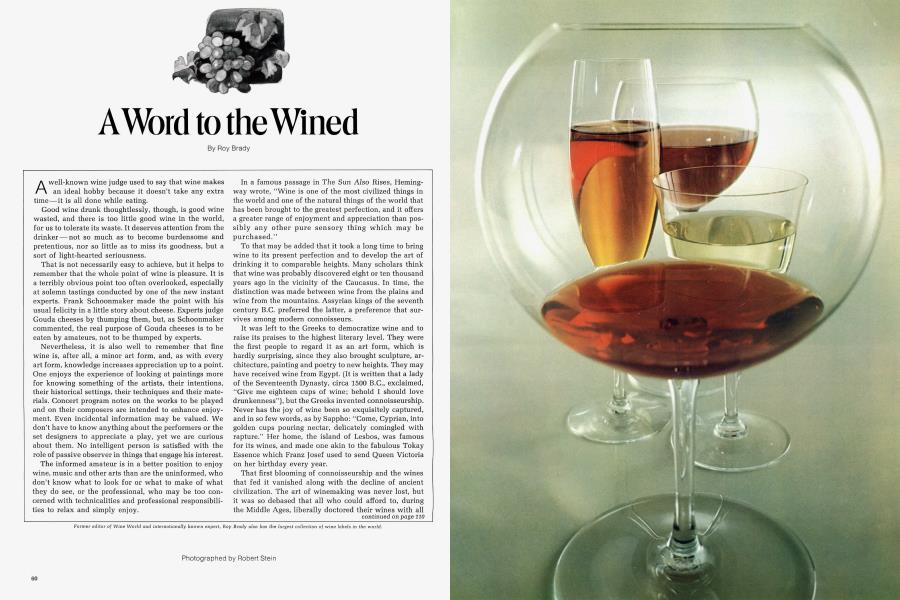 A Word to the Wined