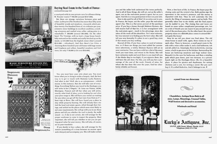 BASIC FURNITURE STYLES INC. Architectural Digest SEPTEMBER/OCTOBER 1974