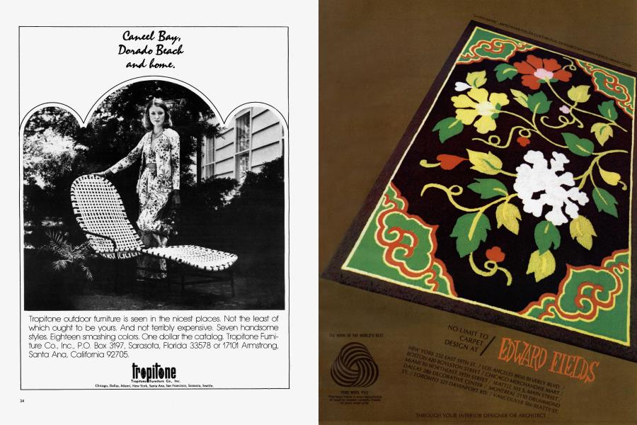 EDWARD FIELDS | Architectural Digest | JANUARY/FEBRUARY 1975