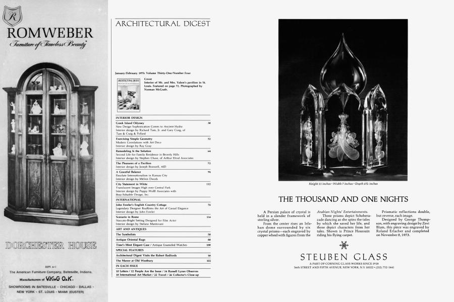 ARCHITECTURAL DIGEST January/February 1975