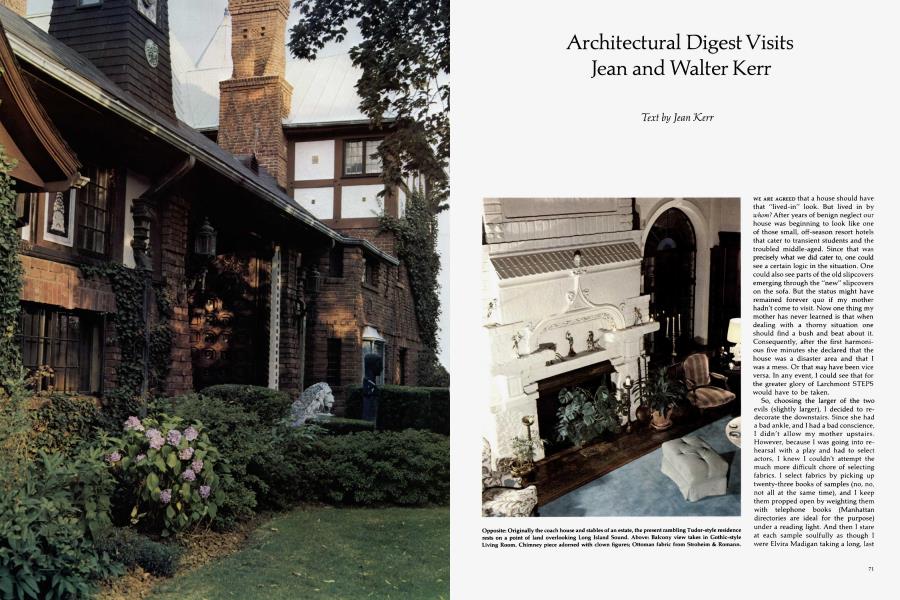 Architectural Digest Visits Jean and Walter Kerr | Architectural Digest ...