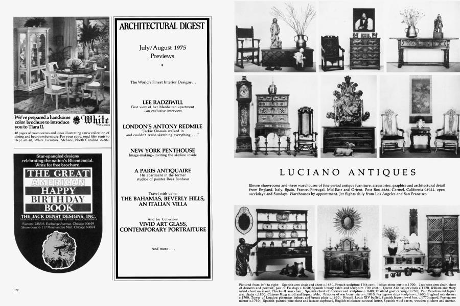 ARCHITECTURAL DIGEST Architectural Digest MAY/JUNE 1975