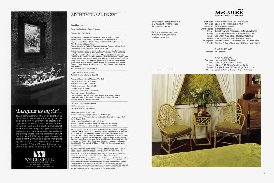 ARCHITECTURAL DIGEST Architectural Digest JULY / AUGUST 1975