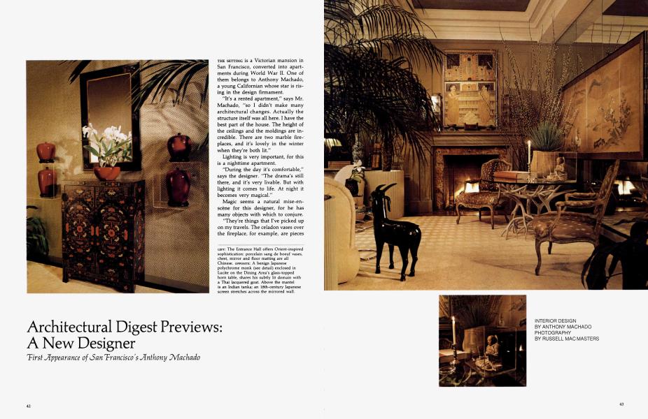 Architectural Digest Previews: A New Designer