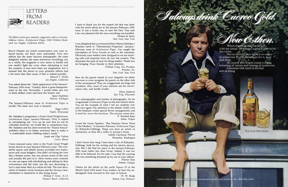 LETTERS FROM READERS