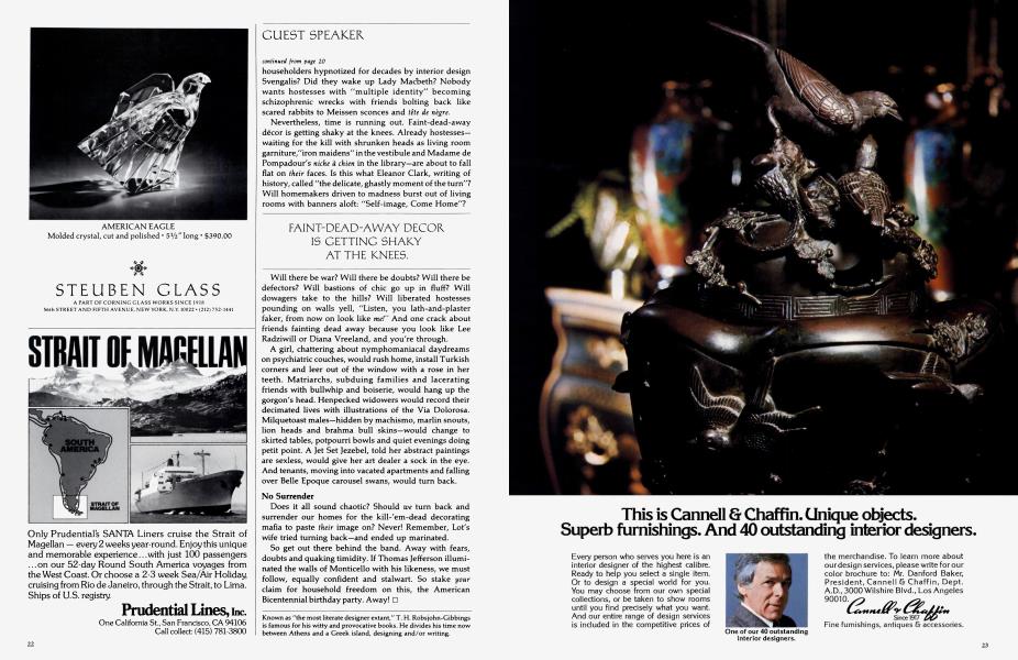 STEUBEN GLASS | Architectural Digest | JULY 1976