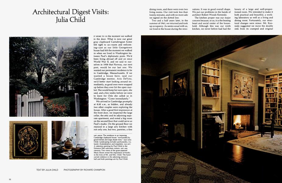 Architectural Digest Visits: Julia Child