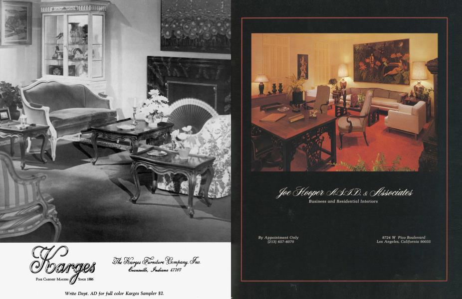 The Karges Furniture Company. Inc. Architectural Digest JULY 1976