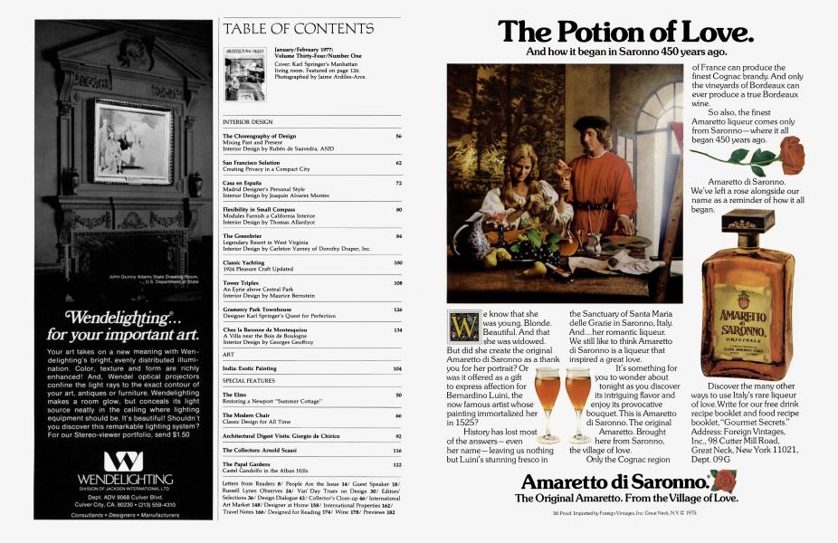 TABLE OF CONTENTS January/February 1977