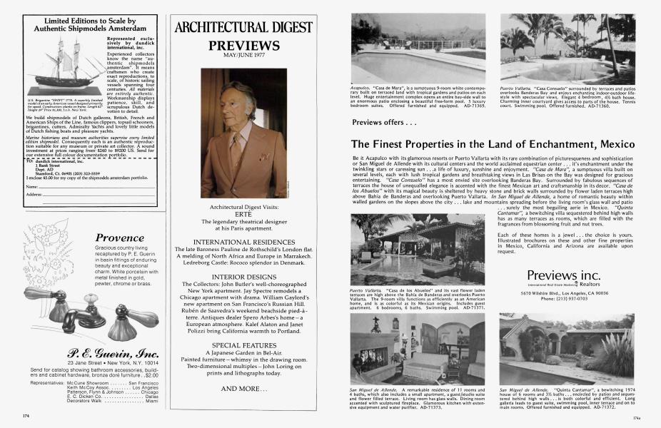 ARCHITECTURAL DIGEST PREVIEWS