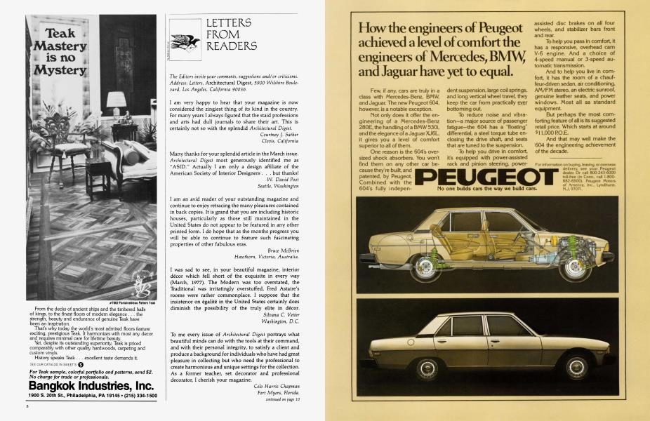 LETTERS FROM READERS