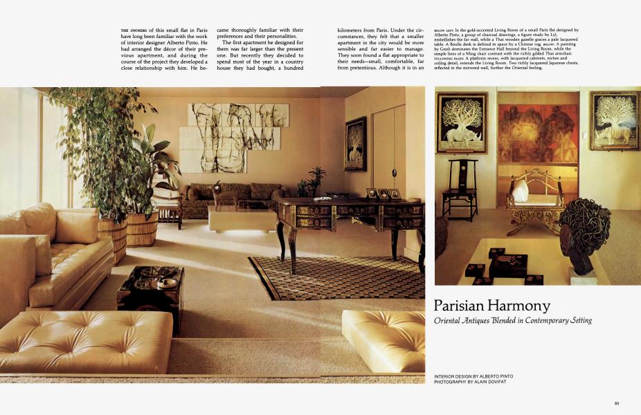 Parisian Harmony Architectural Digest October 1977