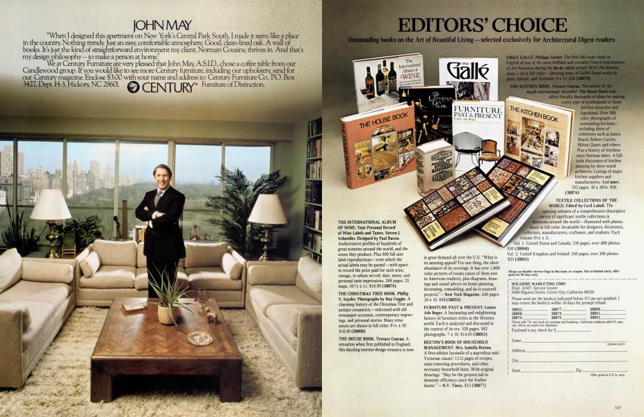 EDITORS' CHOICE | Architectural Digest | OCTOBER 1977