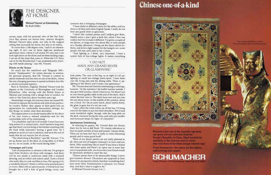 THE DESIGNER AT HOME