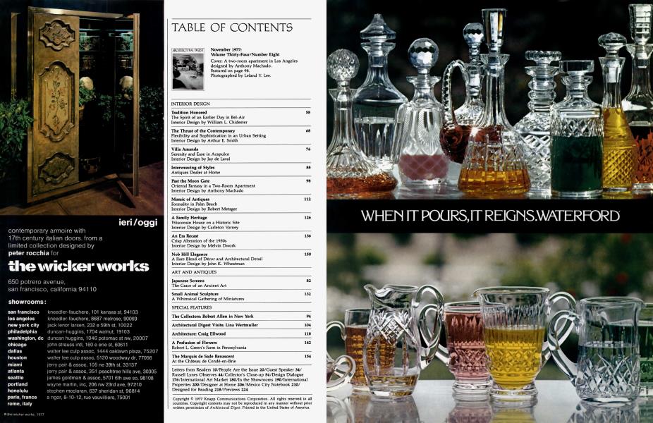 TABLE OF CONTENTS November 1977