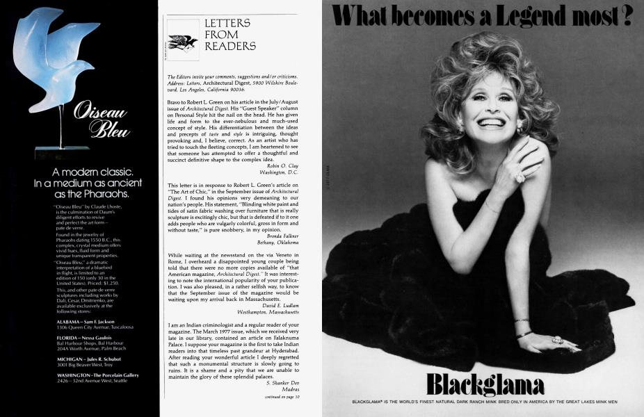 Letters From Readers