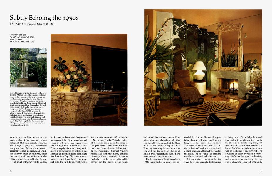 Subtly Echoing The 1930s Architectural Digest March 1978