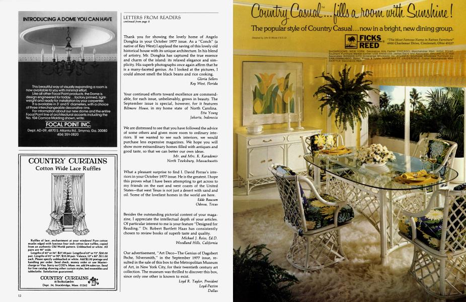 FOCAL POINT INC. Architectural Digest MARCH