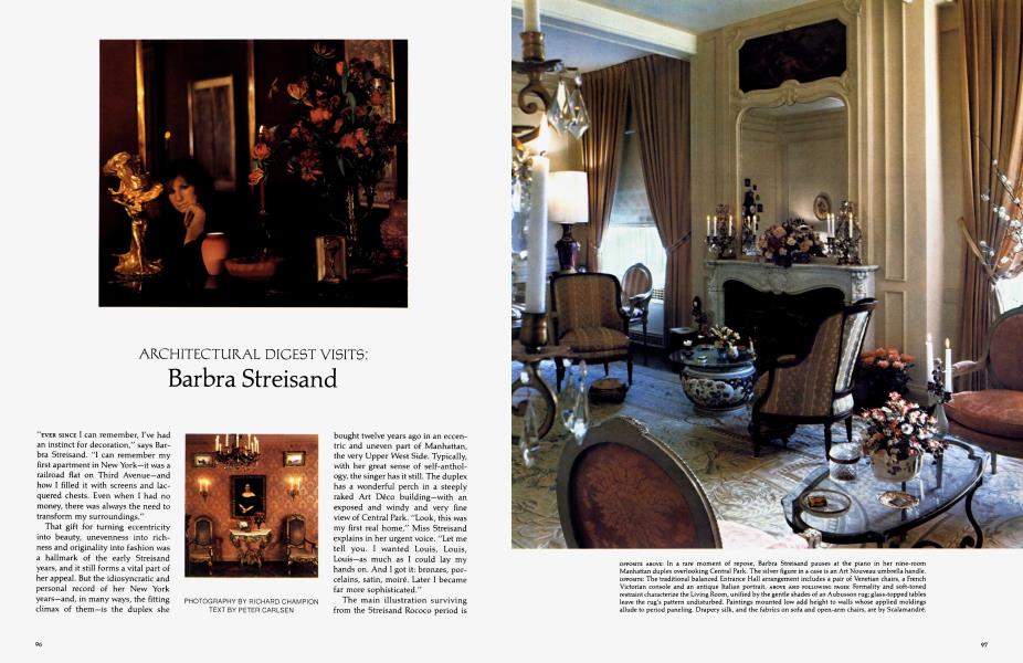 ARCHITECTURAL DIGEST VISITS: Barbra Streisand | Architectural Digest ...