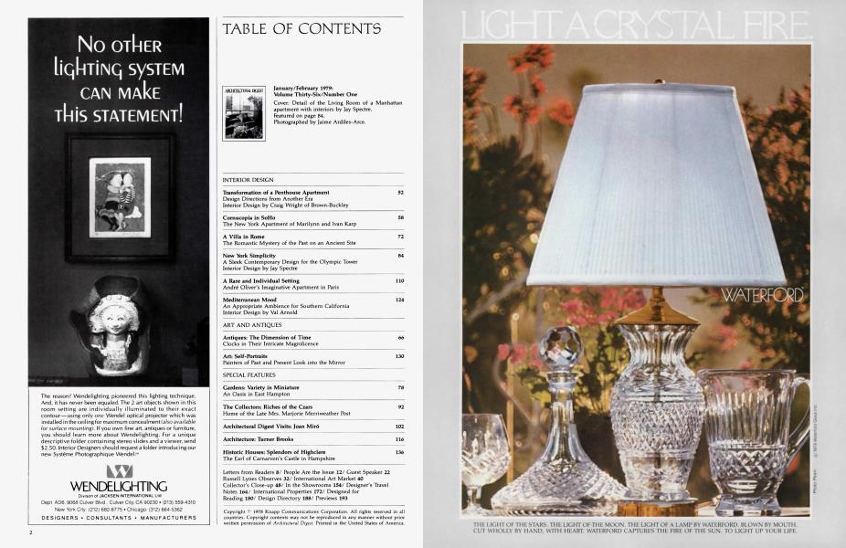 TABLE OF CONTENTS January/February 1979