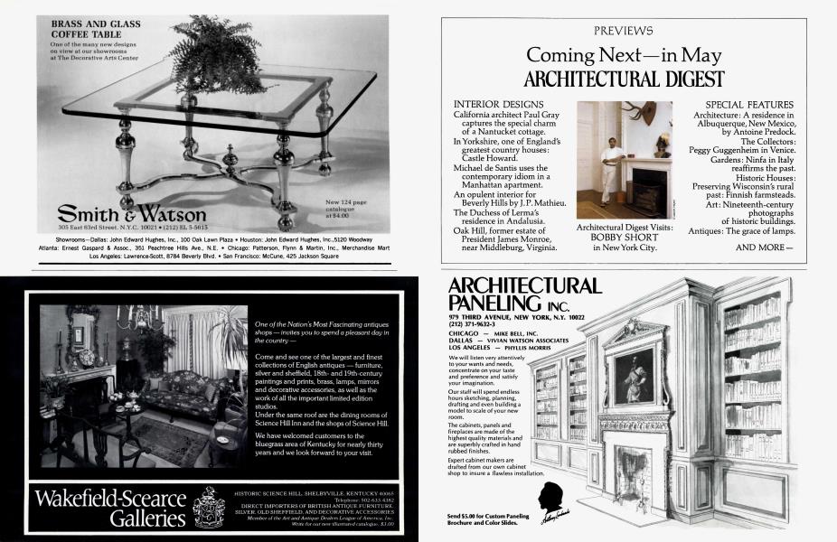 Previews Architectural Digest April 1979