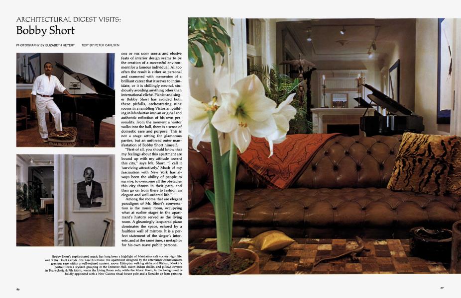 ARCHITECTURAL DIGEST VISITS: Bobby Short
