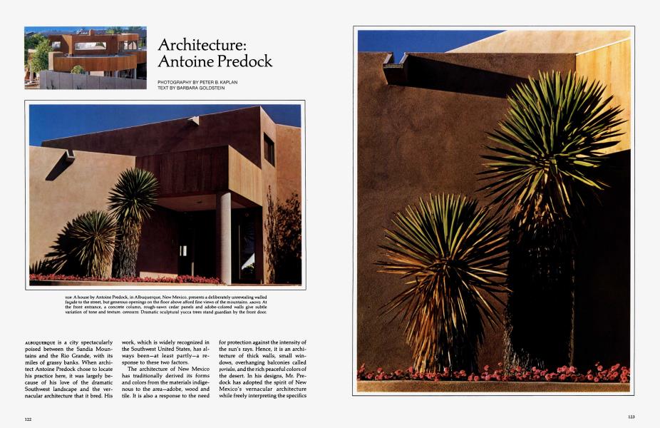 Architecture Antoine Predock Architectural Digest May 1979