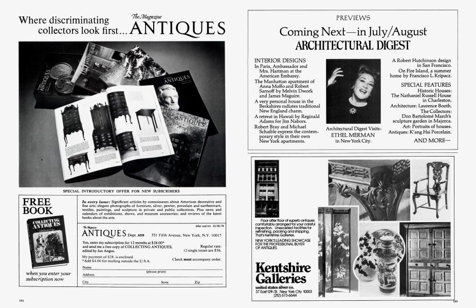 Previews Architectural Digest JUNE 1979