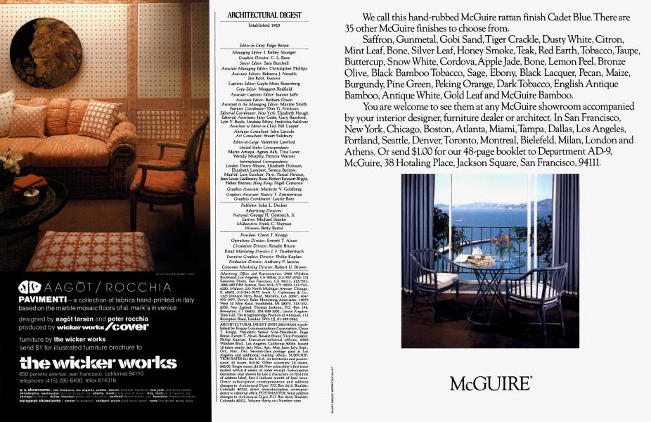 ARCHITECTURAL DIGEST Architectural Digest NOVEMBER 1979