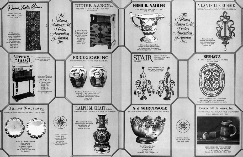 The National Antique's Art Dealers Association of America Inc