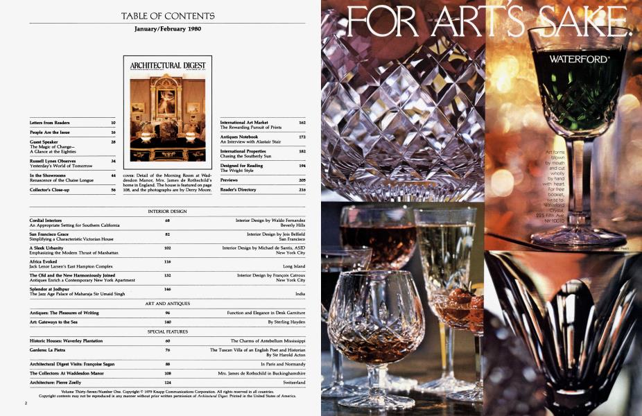 TABLE OF CONTENTS January/February 1980