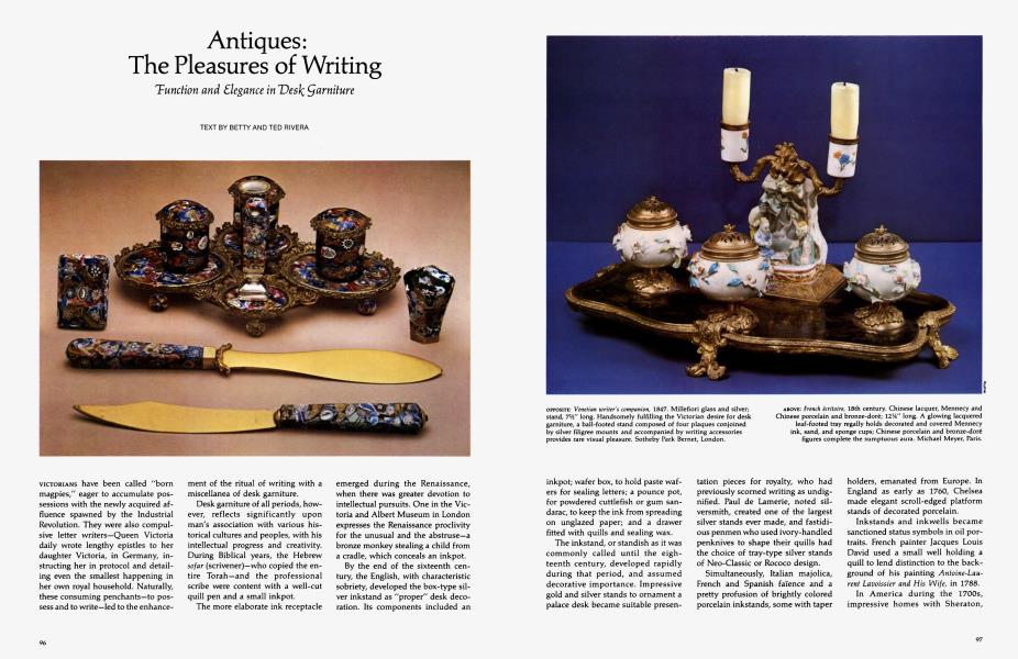 Antiques: The Pleasures of Writing