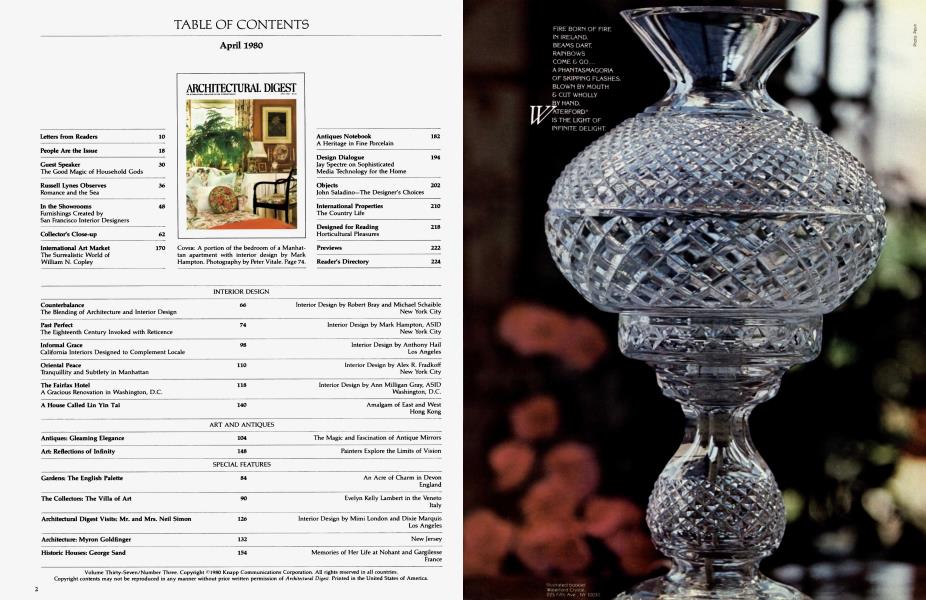 TABLE OF CONTENTS April 1980