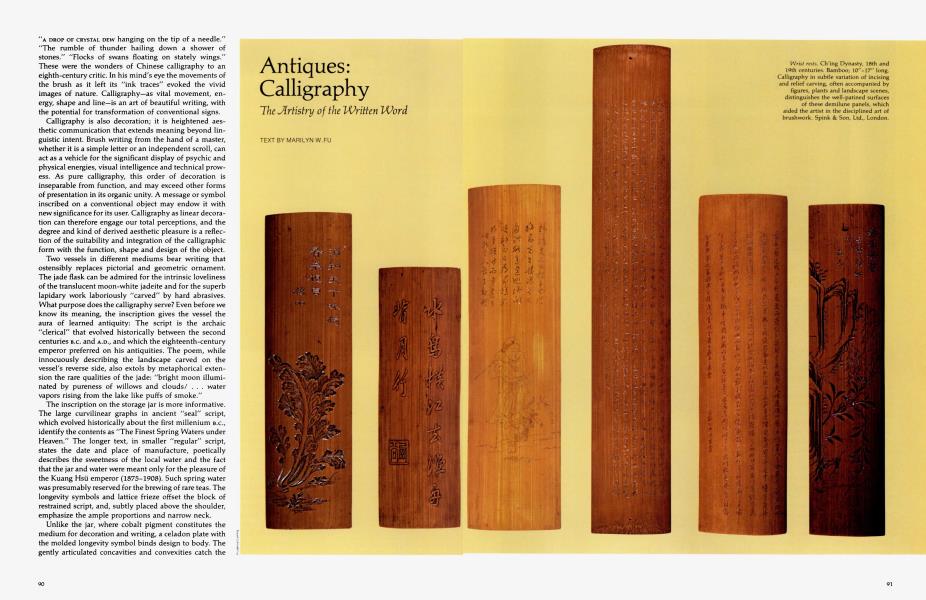 Antiques: Calligraphy