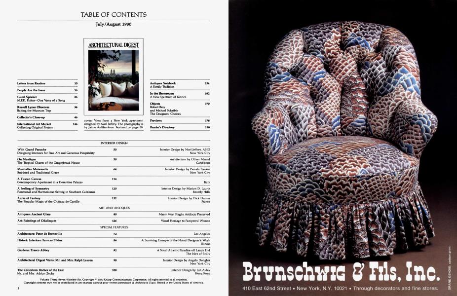 TABLE OF CONTENTS July/August 1980
