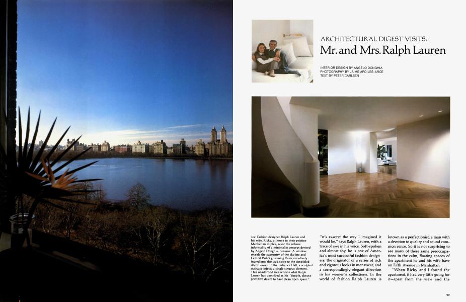 ARCHITECTURAL DIGEST VISITS: Mr. and Mrs. Ralph Lauren | Architectural  Digest | JULY/AUGUST 1980