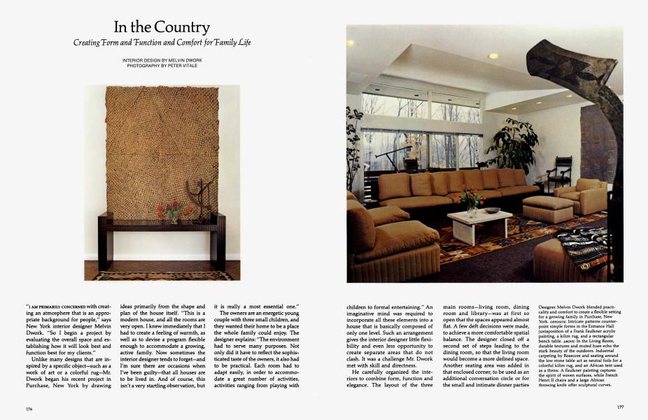 In the Country | Architectural Digest | NOVEMBER 1980