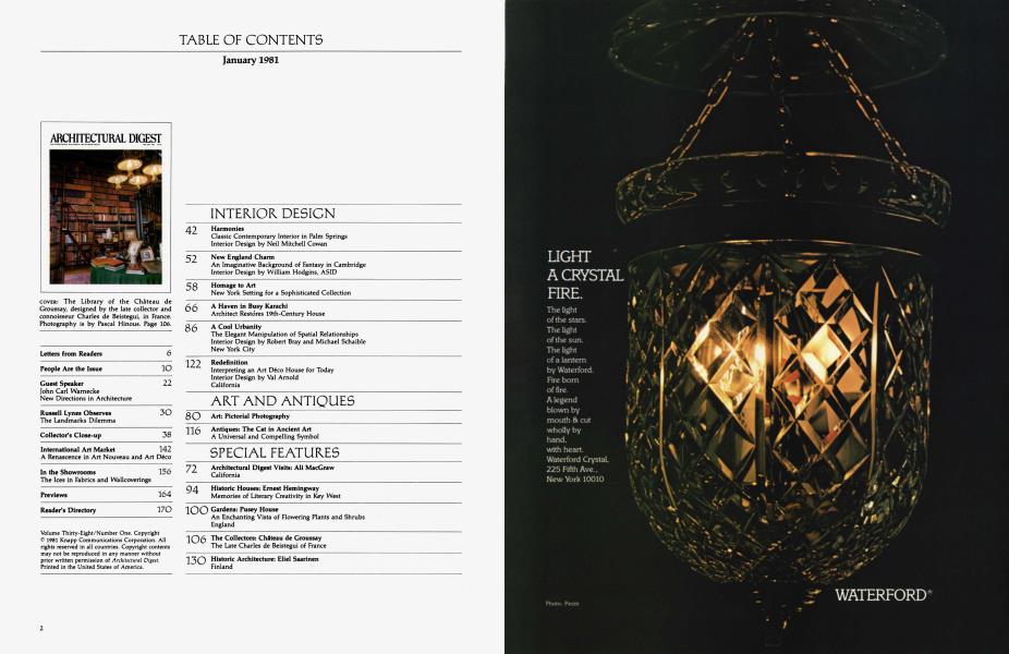 TABLE OF CONTENTS January 1981
