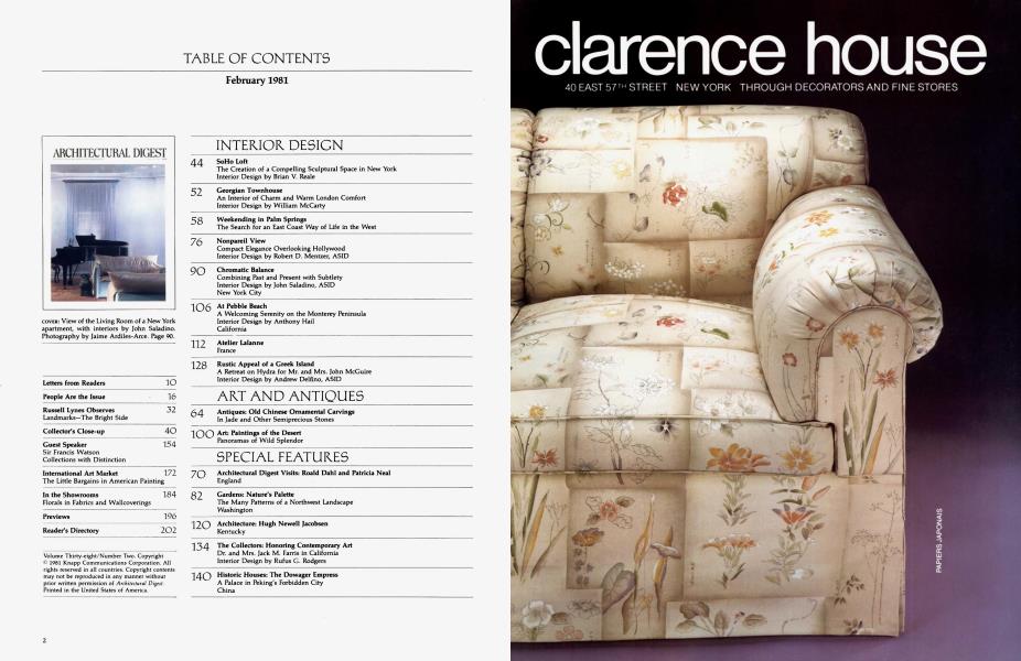 TABLE OF CONTENTS February 1981