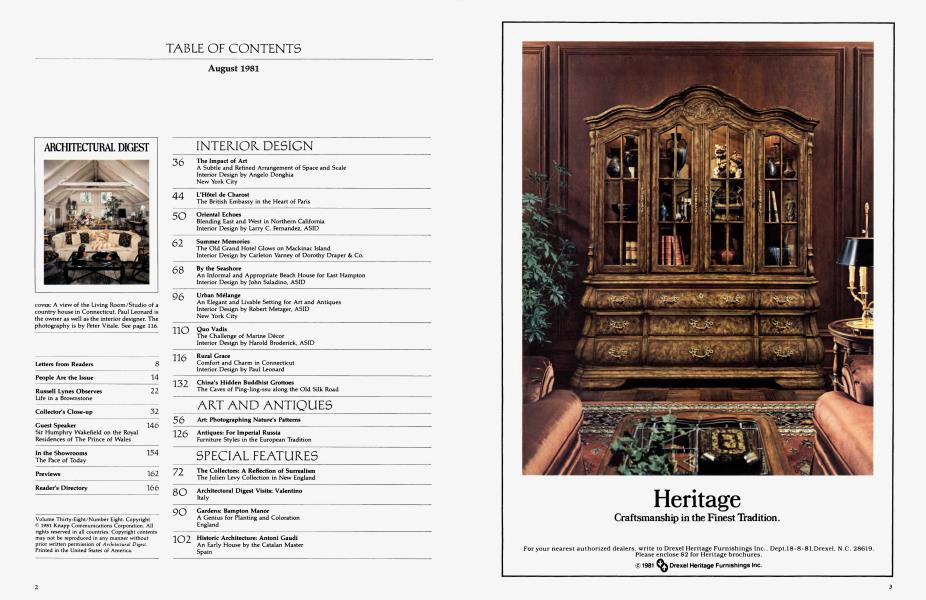 TABLE OF CONTENTS August 1981