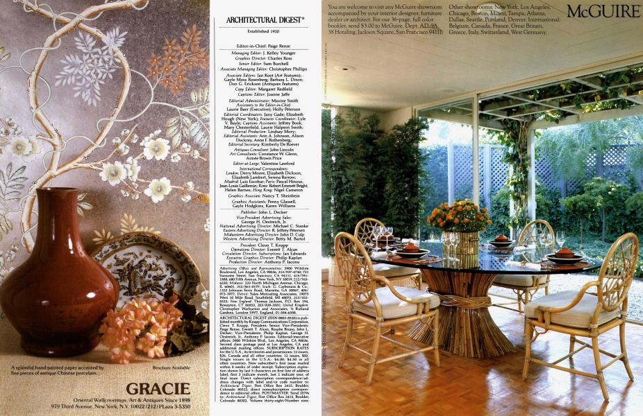ARCHITECTURAL DIGEST® Architectural Digest SEPTEMBER 1981