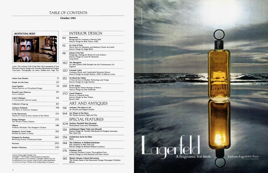 TABLE OF CONTENTS October 1981