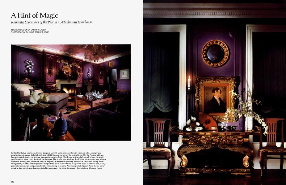 A Hint of Magic | Architectural Digest | DECEMBER 1981