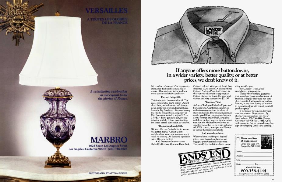 LANDS' END Architectural Digest JANUARY 1982