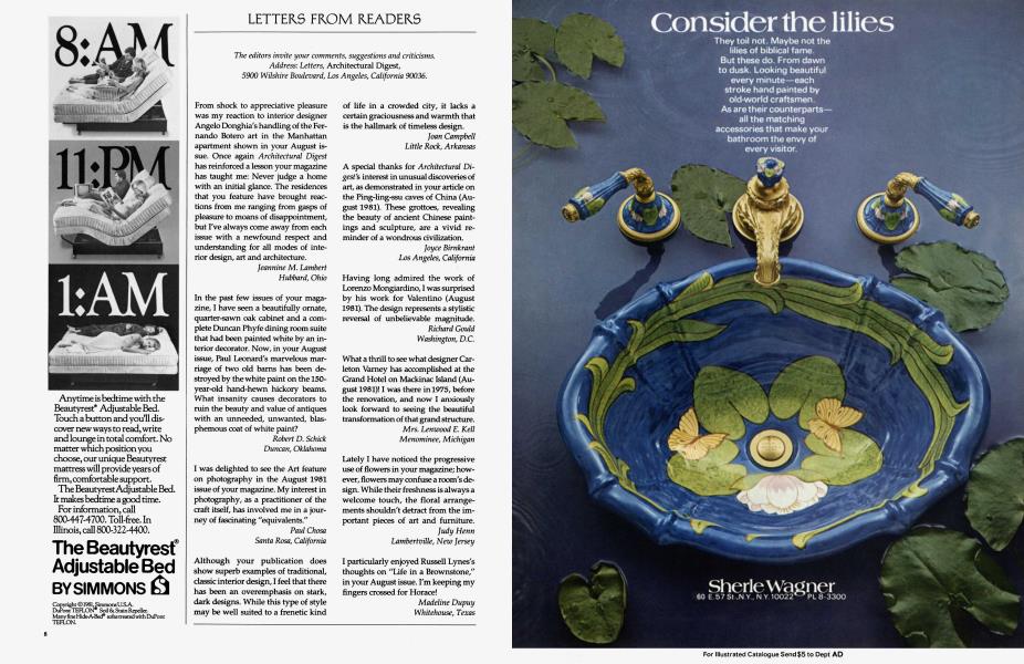 LETTERS FROM READERS