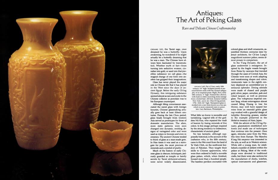 Antiques: The Art of Peking Glass